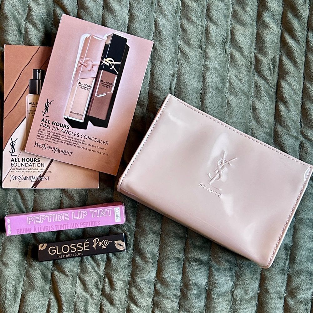 YSL Beaute Cosmetic Pouch bundle